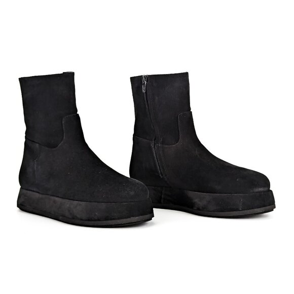 Paloma Barcelo Women Rigel Platform Festival Black Suede Zip Boots 7-7.5US EUR38 - Picture 1 of 8